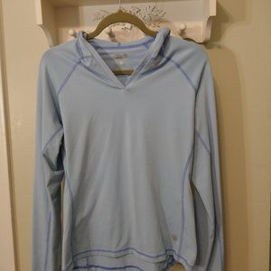 Light Blue Knit hoodie. Mountain Hardwear. Womens Medium